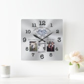 Aangepaste 3 foto's 60e Jubileum klok (Huis)