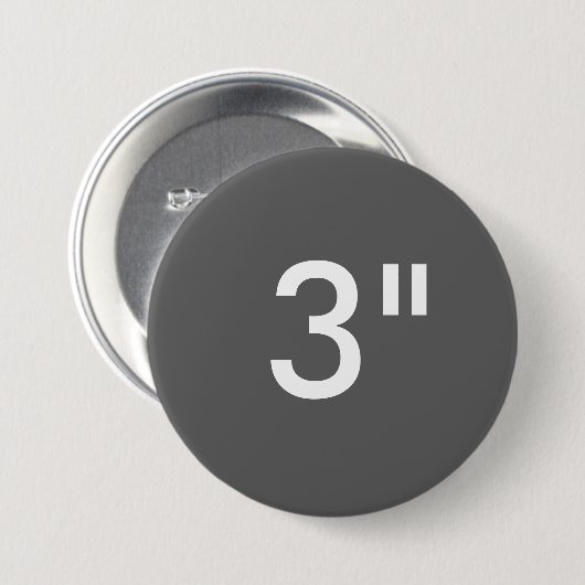 Aangepaste 3-inch grote ronde Button lege Sjabloon (Voorkant /achterkant)