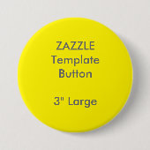 Aangepaste 3-inch witte Button met grote diameter  (Voorkant)