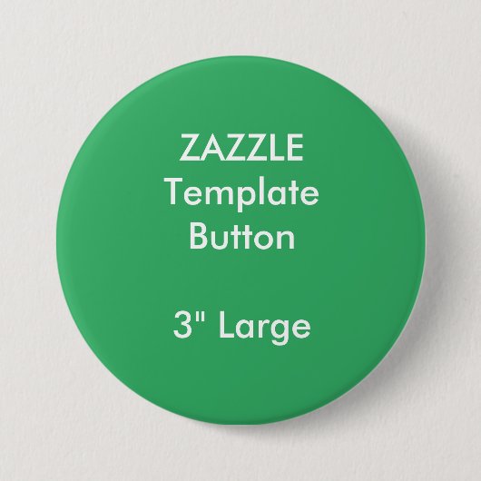 Aangepaste 3-inch witte Button met grote diameter  (Voorkant)