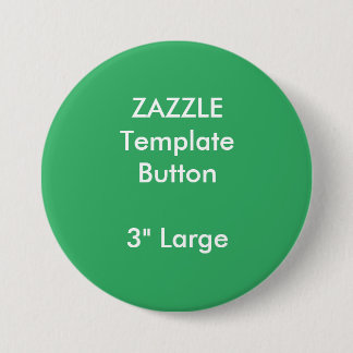 Aangepaste 3-inch witte Button met grote diameter 