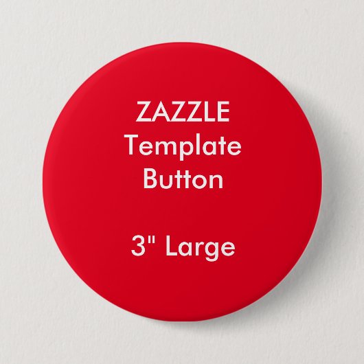 Aangepaste 3-inch witte Button met grote diameter  (Voorkant)