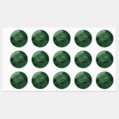 Aangepaste 3D bewerkbare groene folie certificaat Labels (Vel)