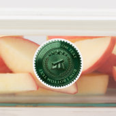 Aangepaste 3D bewerkbare groene folie certificaat Labels (Aangebracht)