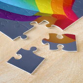 Aangepaste 3D-regenboog en Unicorn-Kinderen Legpuzzel (Zijkant)
