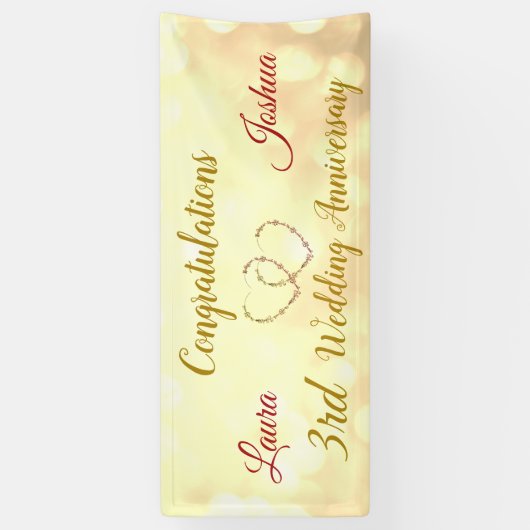 Aangepaste 3de Banner van het Jubileum van het Wed (Verticaal)