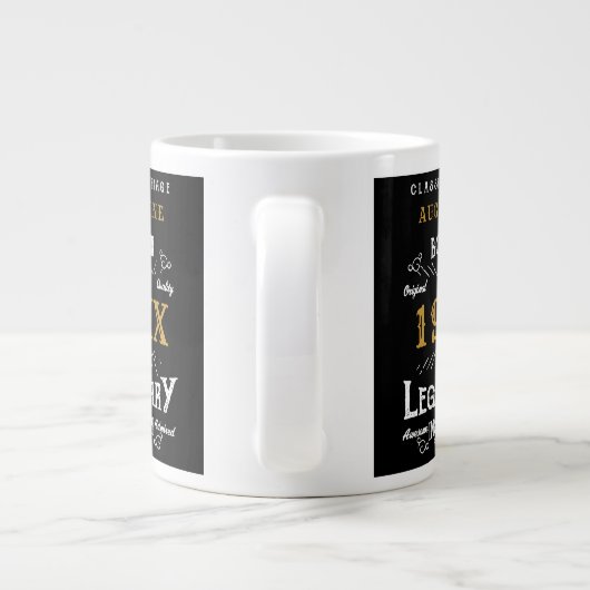 Aangepaste 40e verjaardag extra grote beker (Achterkant)
