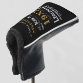 Aangepaste 40e verjaardag golfheadcover (3/4 voorkant)