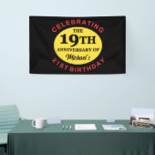 Aangepaste 40e verjaardag Humor Spandoek (Beurs)