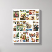 Aangepaste 42 fotocollage canvas afdruk (Voorkant)