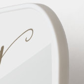 Aangepaste 4 familie fotocollage pickleball paddle (Links Detail)