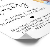 Aangepaste 4 Foto Collage Hemel Bruiloft Herdenkin Poster (Hoek)