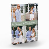 Aangepaste 4 Foto Collage Script Namen Foto Blok (Links)
