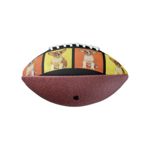Aangepaste 4 foto collage van uw huisdier honden f american football