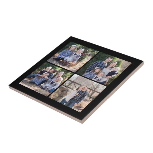 Aangepaste 4 foto tegeltje (Zijkant)