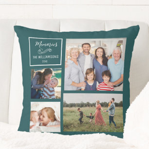 Aangepaste 4 Fotosamenstelling Persoonlijke Moder Kussen