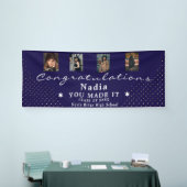 Aangepaste 4 of 5 foto afstudeerfeest spandoek (Beurs)