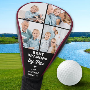 Aangepaste 4 Photo Collage Unieke Grootvader Gift Golfheadcover