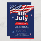 Aangepaste 4th of July Buurtblok Partij Kaart (Voorkant / Achterkant)