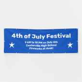 Aangepaste 4th van juli Viering Banner (Horizontaal)