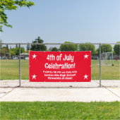 Aangepaste 4th van juli Viering Banner (Insitu)