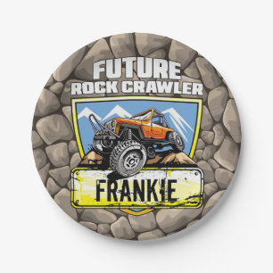Aangepaste 4x4 Future Rock Crawler   Gepersonalise Papieren Bordje