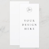 Aangepaste 4x9 Menu-Kaart Menu (Voorkant / Achterkant)