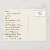 Aangepaste 50e bruiloft Jubileum-uitnodigingen Uitnodiging Briefkaart (Achterkant)