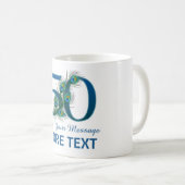 Aangepaste 50e verjaardag 50 mok (Voorkant rechts)