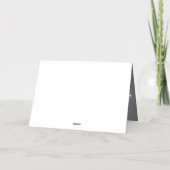 Aangepaste 50e verjaardag Fotoscript dank u Folie Wenskaart (Achterkant)