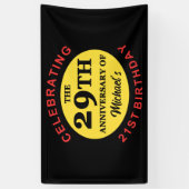 Aangepaste 50e verjaardag Humor Spandoek (Verticaal)