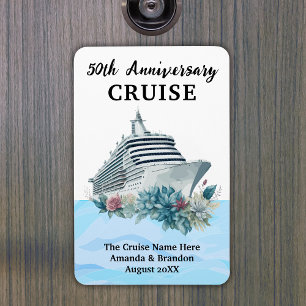Aangepaste 50ste verjaardag cruise hutdeur magneet
