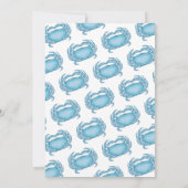 Aangepaste 50ste verjaardag Waterverf Krab Vis en Kaart (Achterkant)