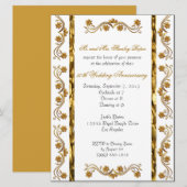 Aangepaste 50ste verjaardagsuitnodigingen kaart (Voorkant / Achterkant)