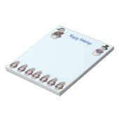 Aangepaste 5,5 x 6-inch Snowman-bal Notitieblok (Gedraaid)