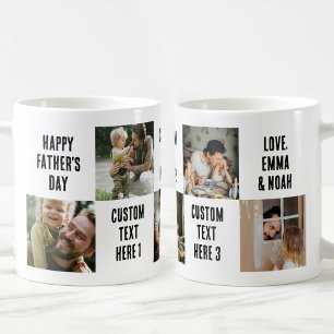 Aangepaste 5 Foto Pap Gift Gepersonaliseerde 5 tek Koffiemok