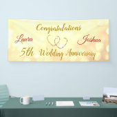 Aangepaste 5th Wedding Jubileum Banner (Beurs)