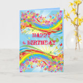 Aangepaste 5x7 Happy Birthday Kaarten (Gele Bloem)