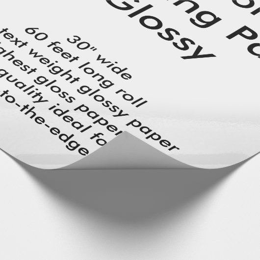 Aangepaste 60-inch glanzend opvulpapier Roll Cadeaupapier (Hoek)