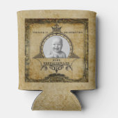 Aangepaste 60e  foto-sjabloon op jaardag blikjeskoeler (Achterkant)