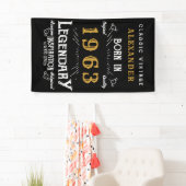 Aangepaste 60e verjaardag 1963 Legendary toevoegen Spandoek (Insitu)