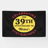 Aangepaste 60e verjaardag Humor Spandoek (Horizontaal)