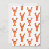 Aangepaste 60e verjaardag Waterverf kreeft Vis en Kaart (Achterkant)