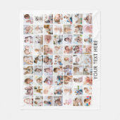 Aangepaste 63 foto's voor uw kleur fleece deken (Voorkant)