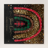 Aangepaste 676-punts jIGSAW-kerstregenboog Legpuzzel (Horizontaal)