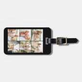 Aangepaste 6 foto Instagram gepersonaliseerd Bagagelabel (Voorkant horizontaal)