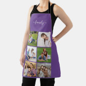 Aangepaste 6 fotocollage-familie, aangepaste tekst schort (Insitu)