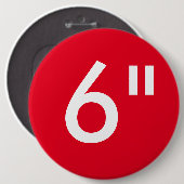 Aangepaste 6-inch kolossale Button lege Sjabloon (Voorkant /achterkant)