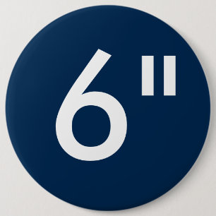 Aangepaste 6-inch kolossale Button lege Sjabloon