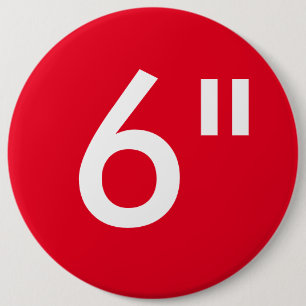 Aangepaste 6-inch kolossale Sjabloon voor ronde ba Ronde Button 6,0 Cm